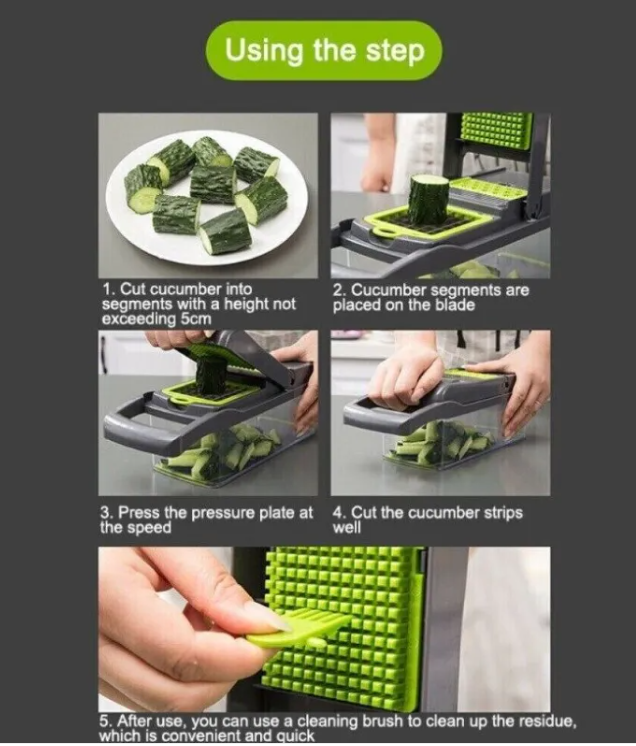 Premium 15-in-1 Kitchen Vegetable Chopper