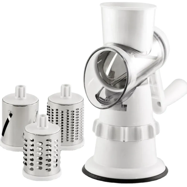 3-in-1 Rotary Vegetable Slicer & Grater